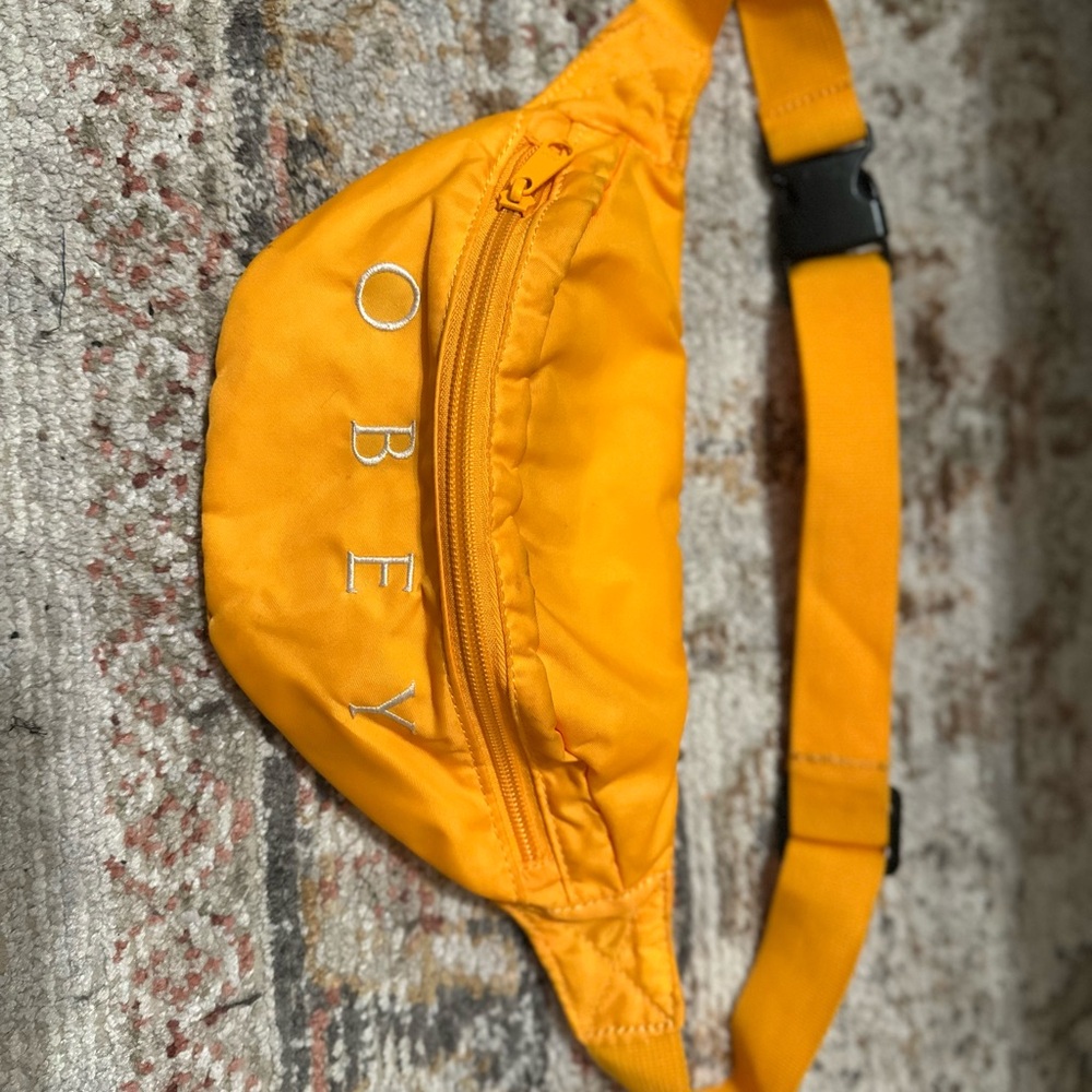 Obey Bright Orange Crossbody Bag